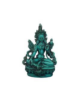 Resin Green Tara Statue 5 Inch