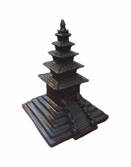 FIve Storey Temple 6x4 Inch Nyatapole Temple Bhaktapur Black