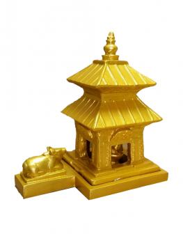 Golden Pashupati Temple 4 Inches Pashupatinath
