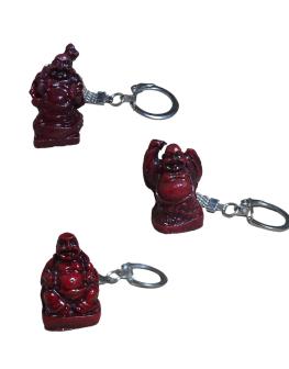 laughing Buddha Keyring Smallest Keychain 1 Inch