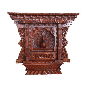 14x16 Inch Fiber Peacock Frame with Base – Traditional Nepali Handicraft