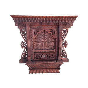 Big Nepali Sliding Jhyal 16x14 Inch Brown