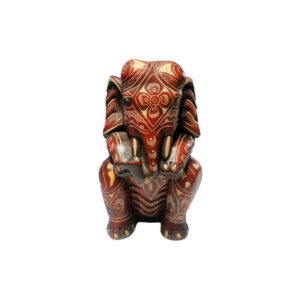 Elephant Astray 6 Inches With Carvings Nepal