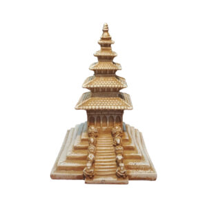 FIve Storey Temple 6x4 Inch Nyatapole Temple Bhaktapur White Resin