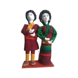 Nepali Ethnic Couple Doll Sherpa Community Handmade 7 Inch