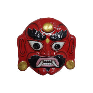 Nepali Fiber Lakhey Mask – 10x10 Inch Wearable Mask for Dance & Display