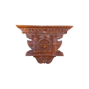 Peacock Window With Eagle Fiber Made 11x7 Inch