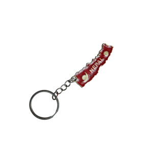 Map Of Nepal Keychain/ Keyring Metal Brass