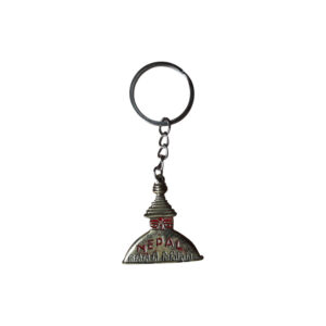 Metal Brass Stupa Keychain/ Keyring Nepal