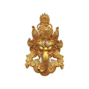 Traditional Ganesh Wall Hanging 12 Inch Mask Lightweight & Durable
