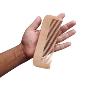 Wooden Hair Comb Natural Full 6 Inches
