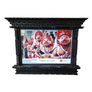 Handmade Wooden A4 Frame – Traditional Nepali Carving – Certificate And Document Frame