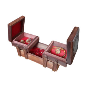Wooden Ornament Box Nepal 3 In 1 – Handmade Craft 8x4x3 Inch