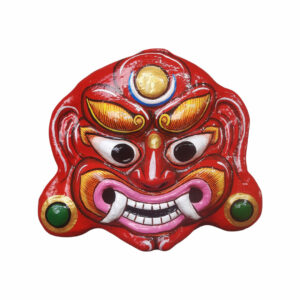 Fiber Lakhey Mask Medium Nepali lakhe Mukundo 9 Inch