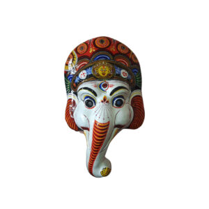 Traditional Clay Ganesh Mask Navadurga Mask Set