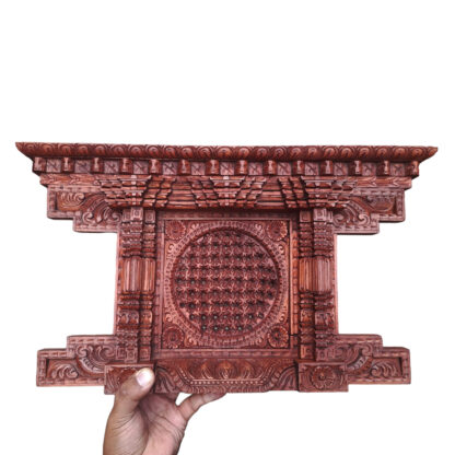 Ankhi Jhyal Wooden Eye Window 19x11 Inches In Hand