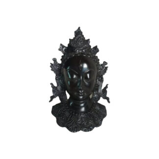 Nepali Tara Mask 10x6 Inch Wall Hanging Decor In Black