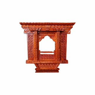 Nepali Wooden Photo Frame 9x9 Inches Small Hand Carved