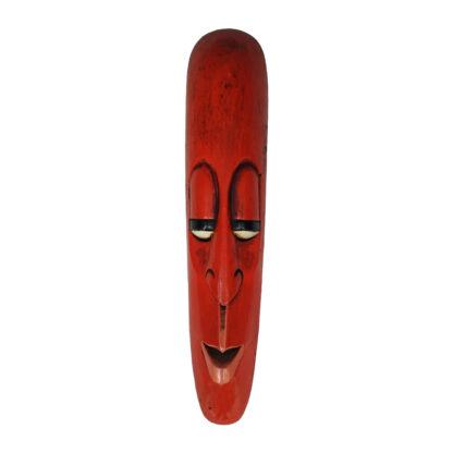 Wooden Long Face Old Man (20x4)'' Red