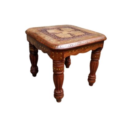 Square Pillar Table 12 inches sold by Peacock Handicraft