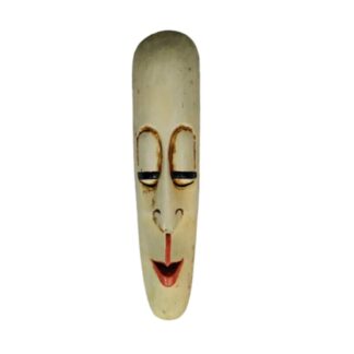 White Wooden Long Face Old Man (20x4) inches sold by Peacock Handicraft