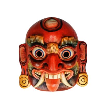Wooden Lakhe Or Lakhey Mask 12 Inches sold by Peacock Handicraft