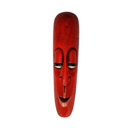 Red Wooden Long Face Old Man (20x4) inches sold by Peacock Handicraft