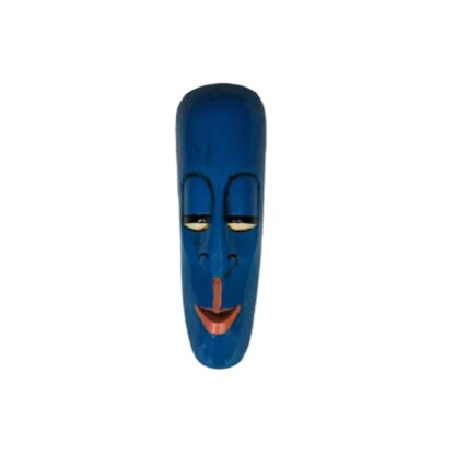 Blue Wooden Long Face Old Man (20x4) inches sold by Peacock Handicraf