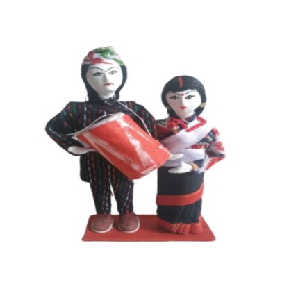Newari Ethnic Couple Dolls 7 inches sold by Peacock Handicraft