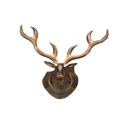 Wooden Wall Hanging Deer Head Statue (20x20) inches sold by Peacock Handicraft