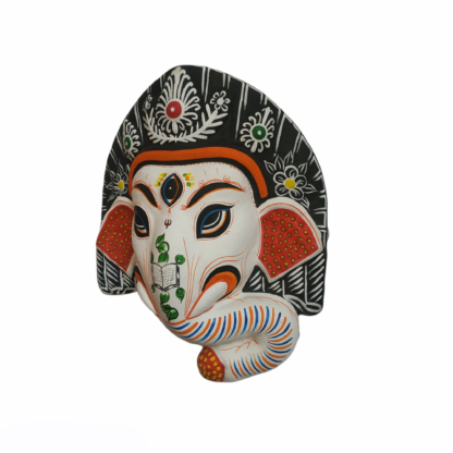 Ganesh Wall Hanging White Paper And Clay Mask 9 Inch 9849423294