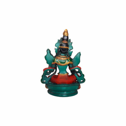 Colorful Green Tara Resin Statue 5 Inch