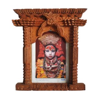 Nepali Wooden Photo Frame Army 15x11 Cm