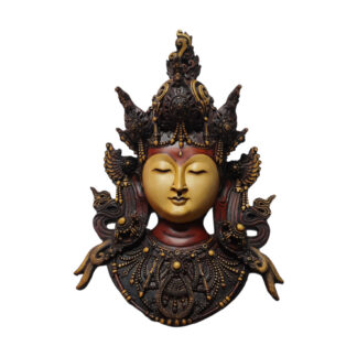 Antique Resin Nepali Tara Mask 15 Inches