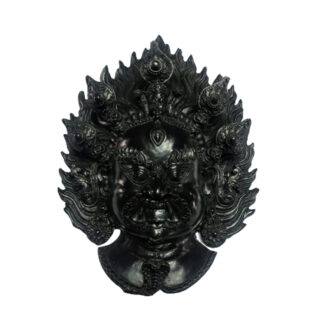 Big Resin Bhairav Or Bhairab Head Mask Black (12 x10) Inch
