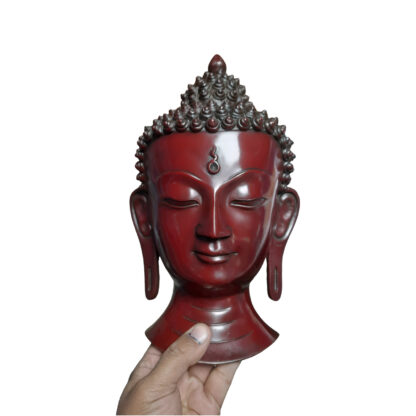Buddha Head Mask 12 Inches In Hand