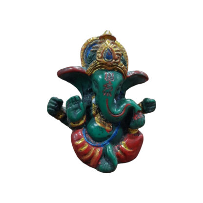 Colorful Ganesh Resin Statue 2 Inch