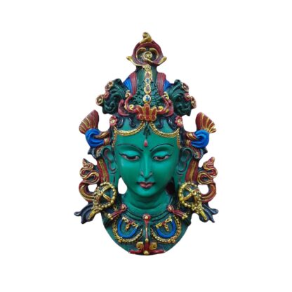 New Colorful Green Tara Mask 8 Inches