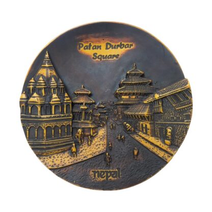 Patan Durbar Square New Antique Round Plate 6 Inch