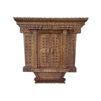 Smallest Wooden Door Khapa Jhyal 9x9 Inches Approx