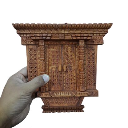 Smallest Wooden Door Khapa Jhyal 9x9 Inches Approx