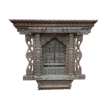Wooden Nepali Sliding Jhyal Nepali Window Medium Size 11 Inches
