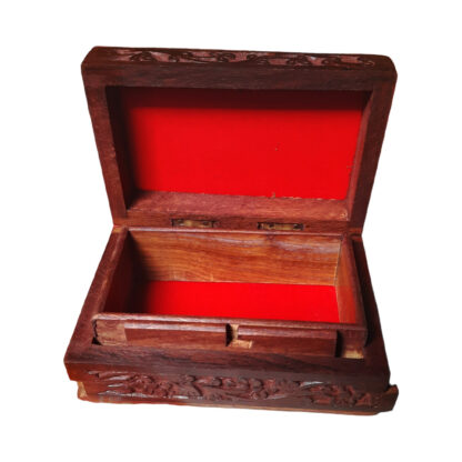 Wooden Secret Lock Box 6x4 Inch Inside