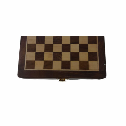 Wooden Magnetic Chess Board 8 Inches Outside