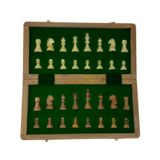Wooden Magnetic Chess Board Game 10 Inches