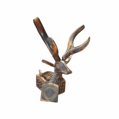 Wooden Deer Tea Coaster Or Tea Mat 13x11x7 Inch