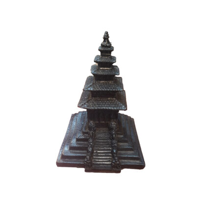 FIve Storey Temple 6x4 Inch Nyatapole Temple Bhaktapur Black Front View