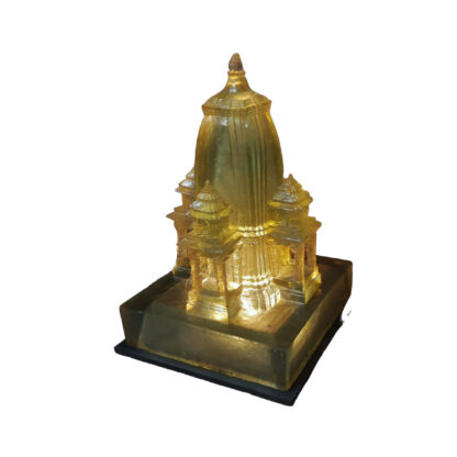 Kedarnath Temple With Night Lamp 12x8 Inch Fiber By Peacock Handicraft