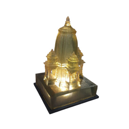 Kedarnath Temple With Night Lamp 12x8 Inch Fiber Side View