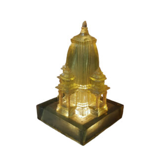 Kedarnath Temple With Night Lamp 12x8 Inch Fiber Token Of Love Nepal